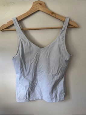 White Built in bra Tank Top